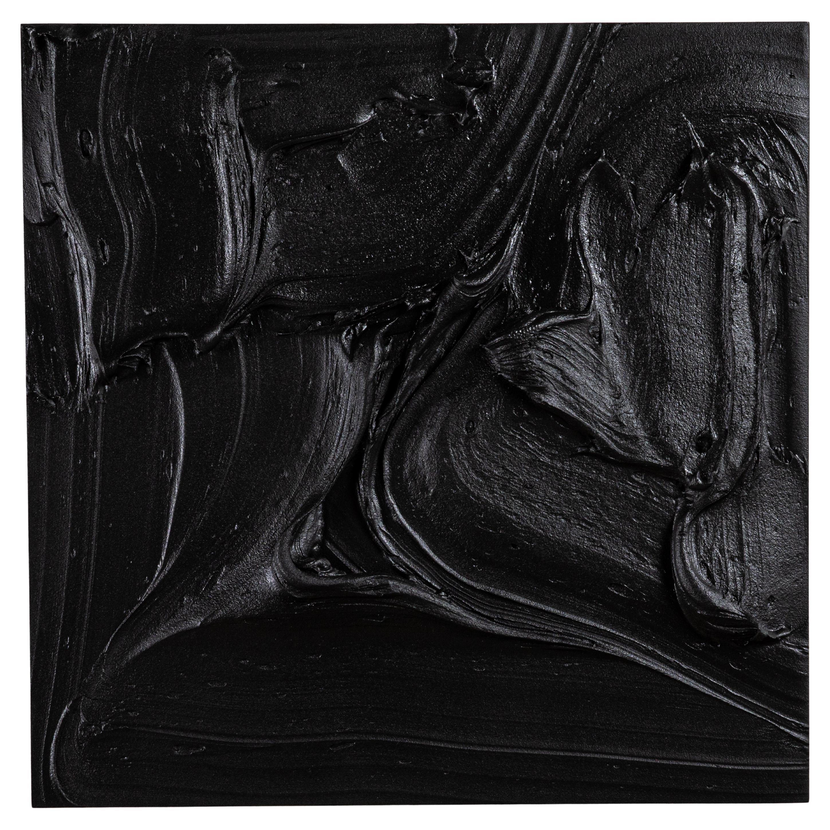 Modernes strukturiertes monochromes Gemälde von Michael Allen
