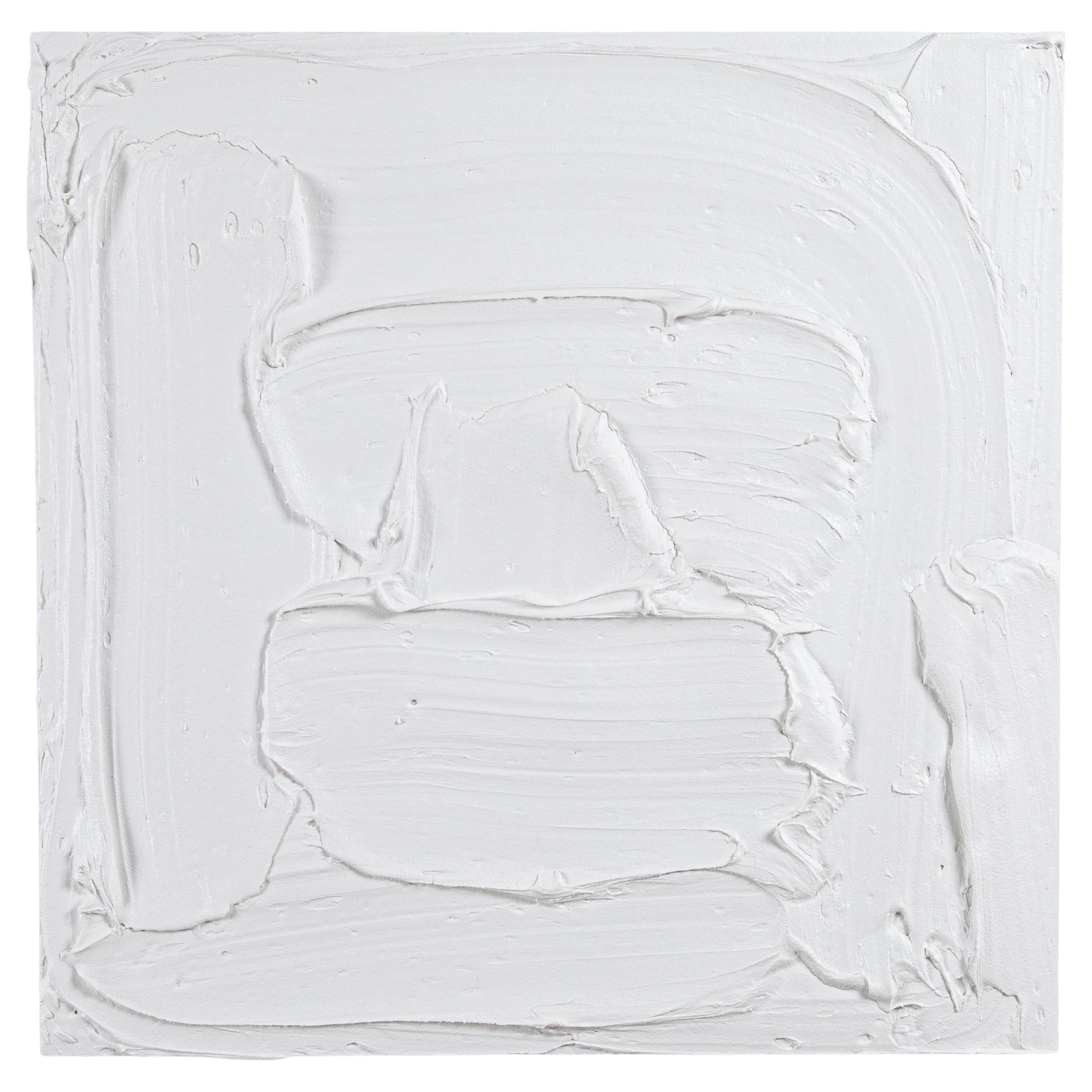 Modern Textural Monochromatic Painting by Michael Allen