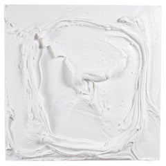 Modern Textural Monochromatic Painting by Michael Allen