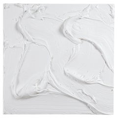 Modern Textural Monochromatic Painting by Michael Allen