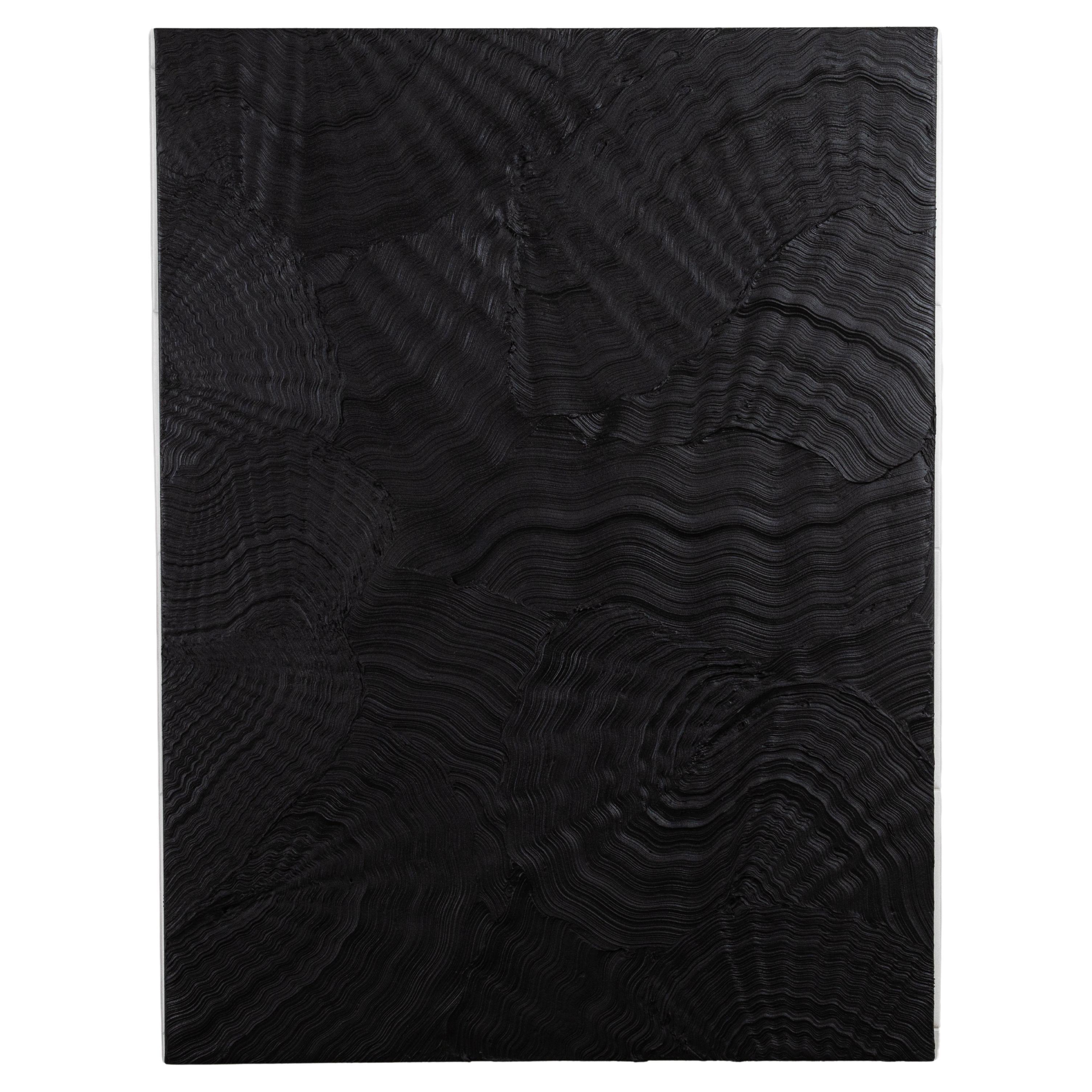 Modern Textural Monochromatic Painting by Michael Allen