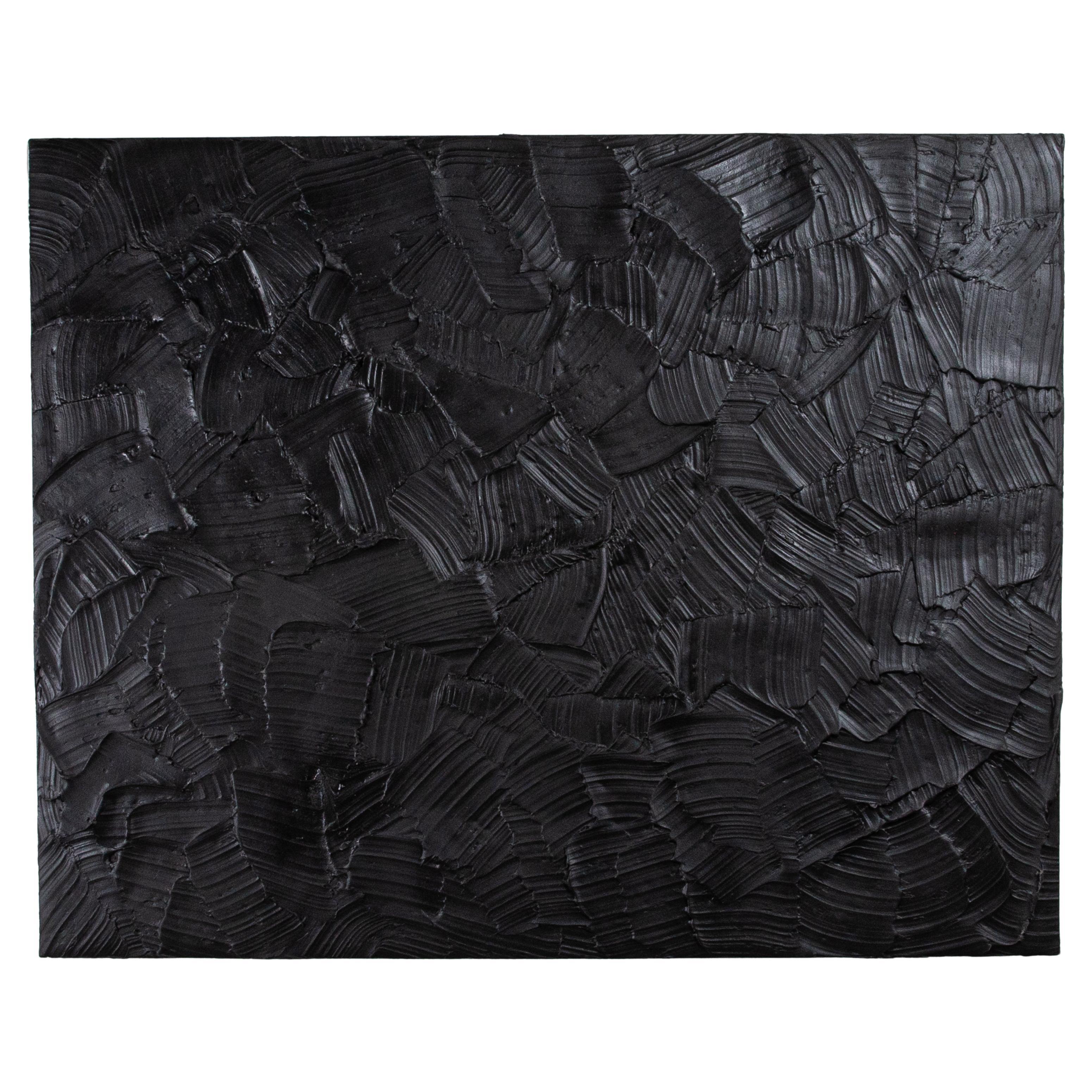 Modernes strukturiertes monochromes Gemälde von Michael Allen im Angebot