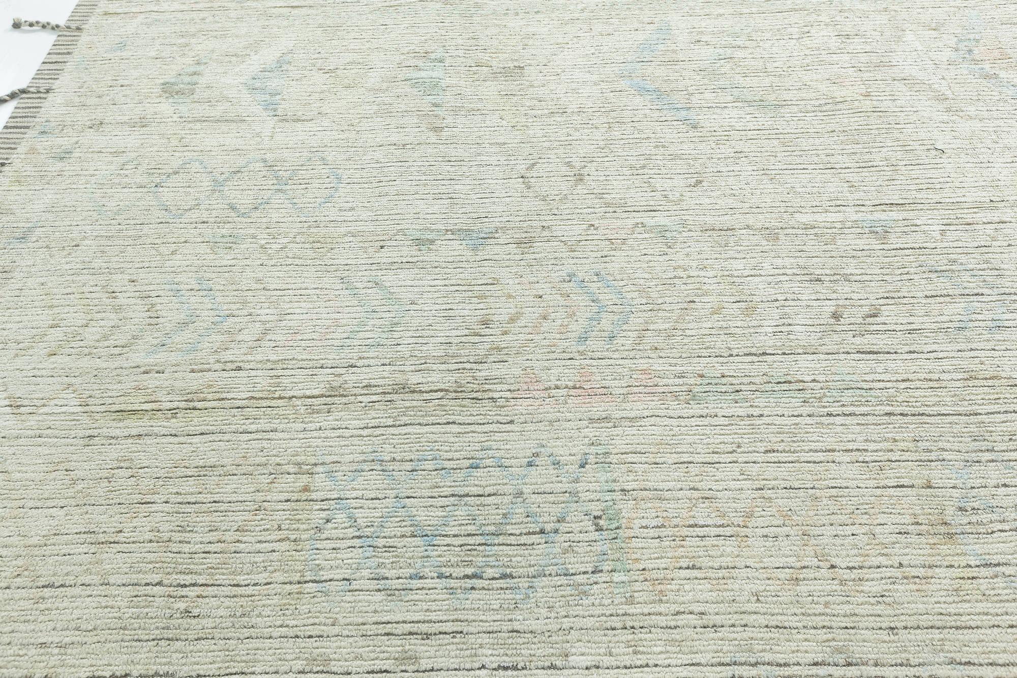 Modern Hand-Knotted Abstract Wool Rug by Doris Leslie Blau In New Condition For Sale In New York, NY