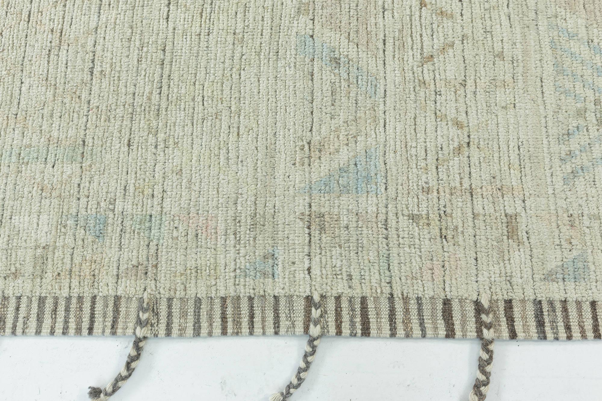 Modern Hand-Knotted Abstract Wool Rug by Doris Leslie Blau For Sale 1