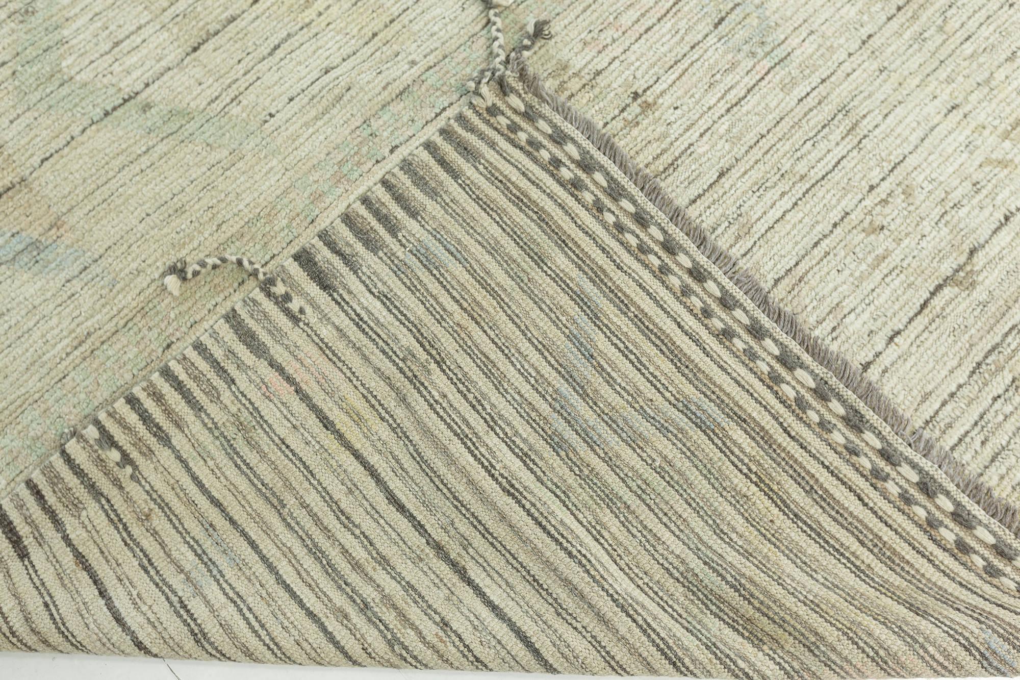 Modern Hand-Knotted Abstract Wool Rug by Doris Leslie Blau For Sale 3