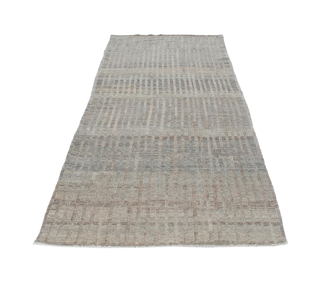 This runner is made with 100% handspun, non-dyed or naturally dyed wool. It is inspired by the antique rugs that are native to the Shiraz region in Iran. Nasiri continues their rich tradition of rug making by applying the same techniques and methods