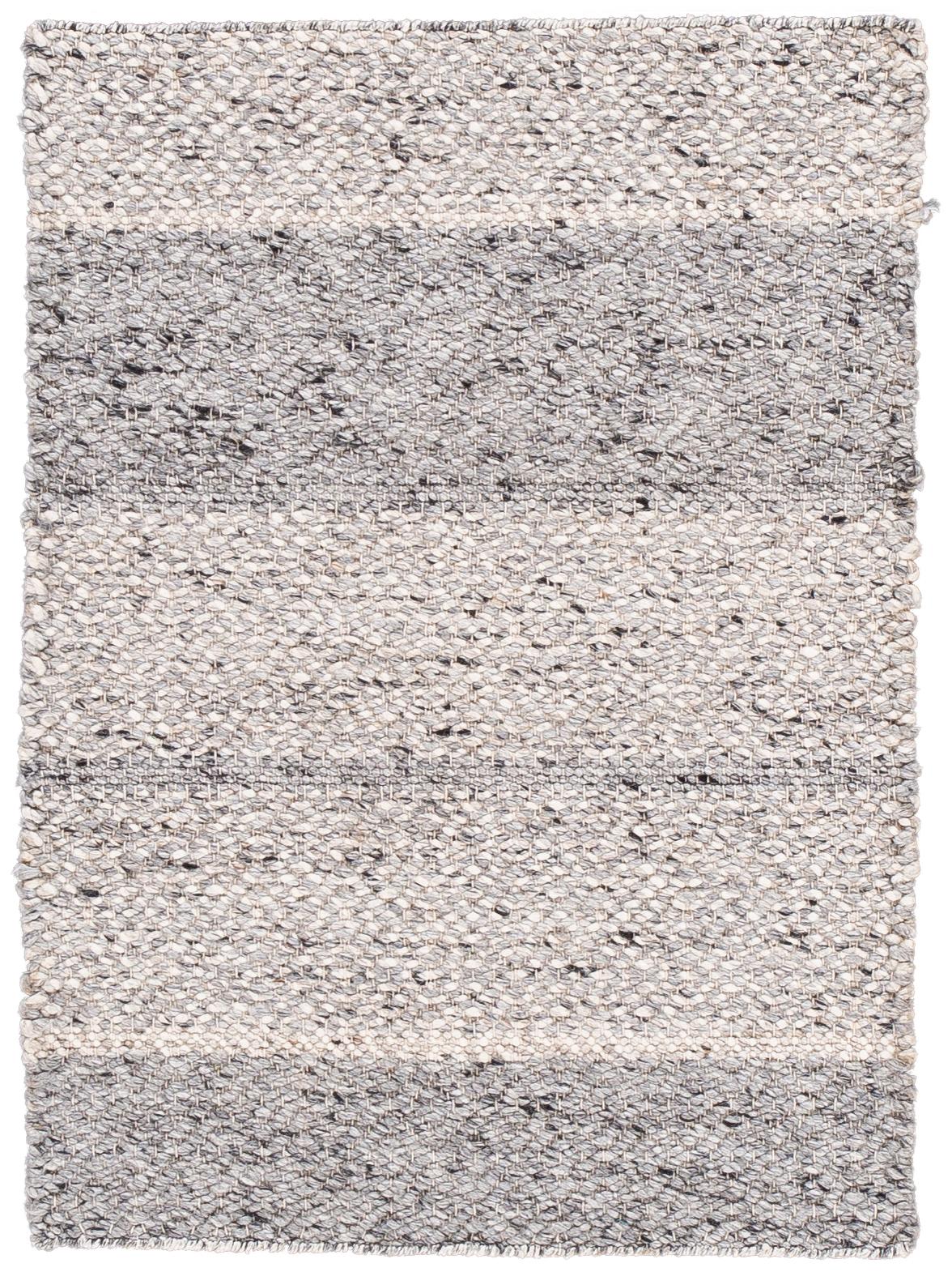 Modern Texture Handmade Beige & Gray Custom Wool Rug (Moderne) im Angebot