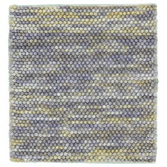 Modern Texture Handmade Custom Multicolor Wool Rug