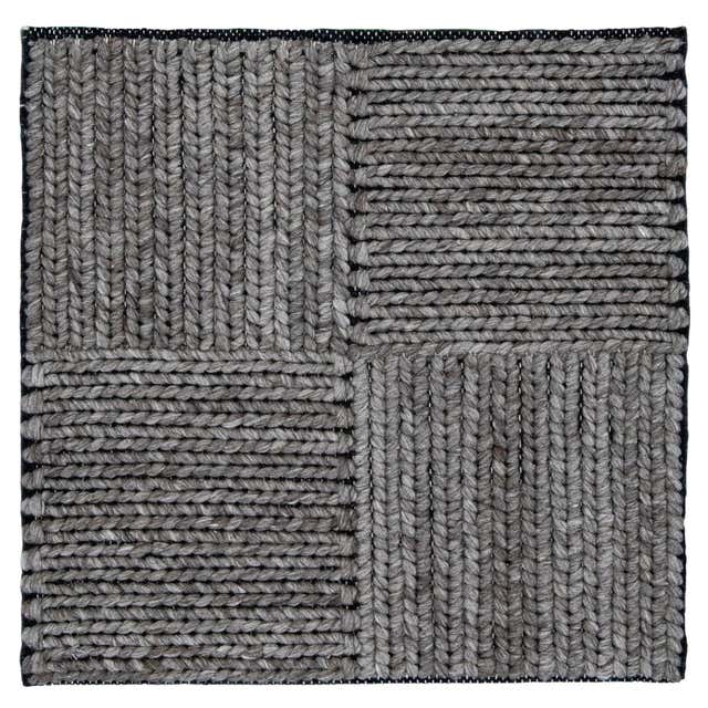 Wall Rug Texture Modern Texture Handmade Gray Custom Wool Rug For Sale at 1stDibs