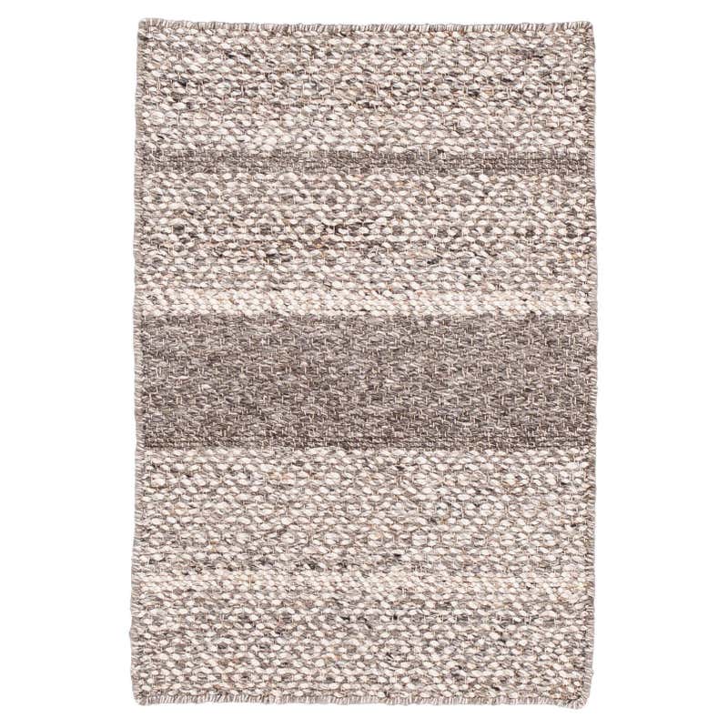 Modern Handmade Texture Designed Wool Rug In Gray For Sale at 1stDibs