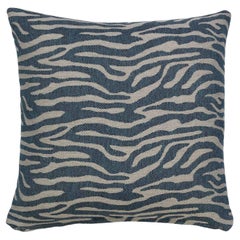 Modern Textured Patterned Throw Pillow Blue "Cayenne" by Evolution21
