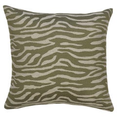 Modern Textured Patterned Throw Pillow Green "Cayenne" by Evolution 21