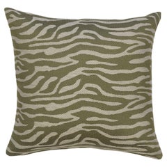 Coussin d'appoint moderne à motifs texturés vert Cayenne de Evolution21