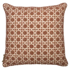Modern Textured Patterned Throw Pillow Pink "Cannage" by Evolution21