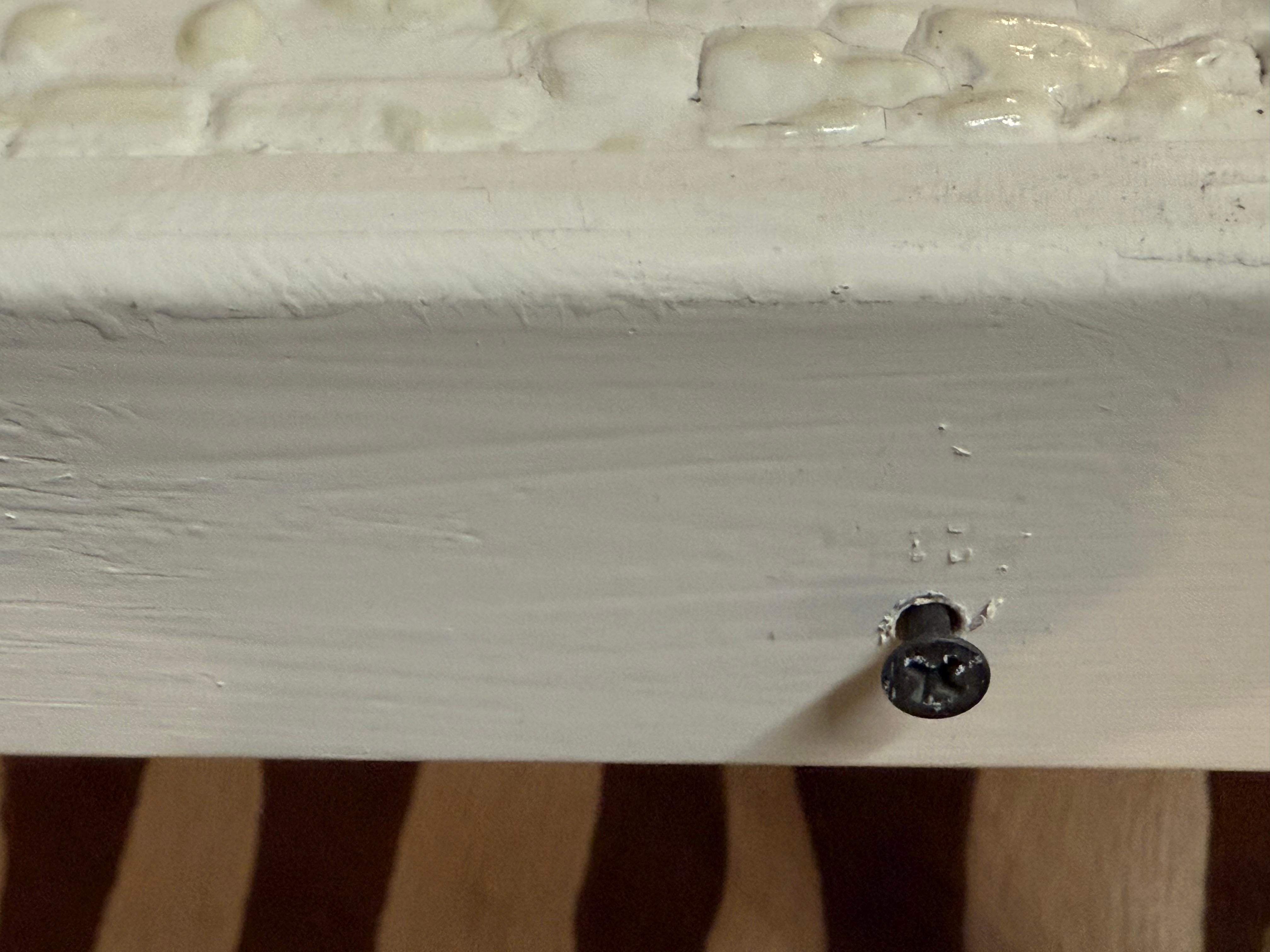 Modern Textured Plaster Console Table in the Style of Karl Springer In Good Condition For Sale In Pasadena, CA