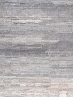 Modern Textured Simple Dsign Hand Knotted Rug