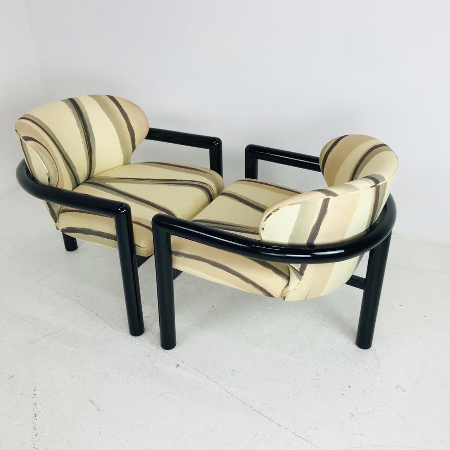 Wood Modern Three Legged Lounge Chair For Sale