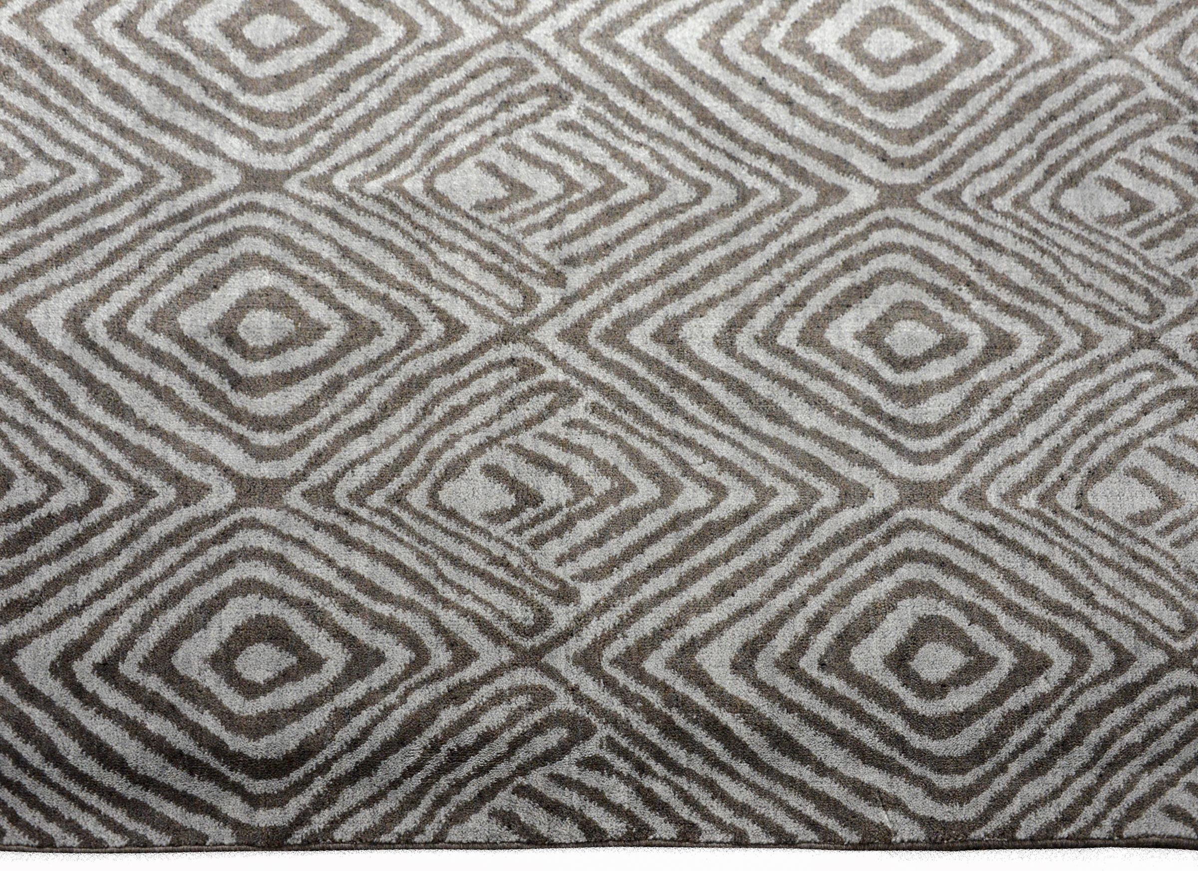 Contemporary Modern Thumbprint Rug For Sale