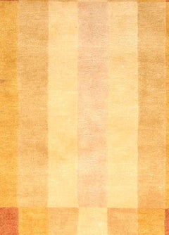 Modern Tibetan Art Deco Silk Rug - Radiant Ombre Composition, Doris Leslie Blau