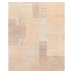 Moderner tibetischer Bauhaus-Wollteppich von Doris Leslie Blau