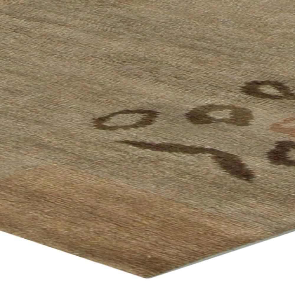 Modern Tibetan Brown Beige Rug by Doris Leslie Blau Lana en venta