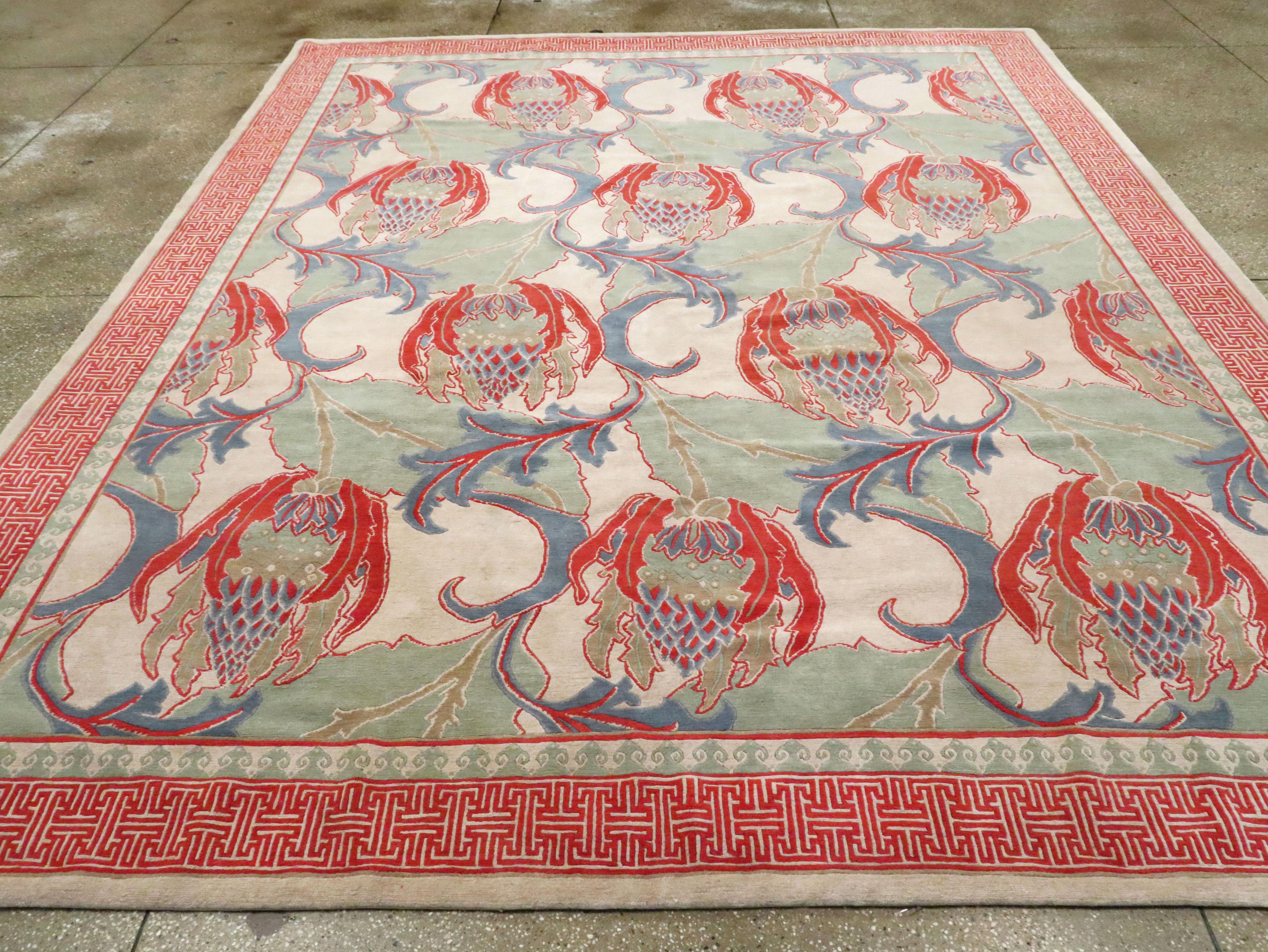 Modern Tibetan Carpet In New Condition For Sale In New York, NY