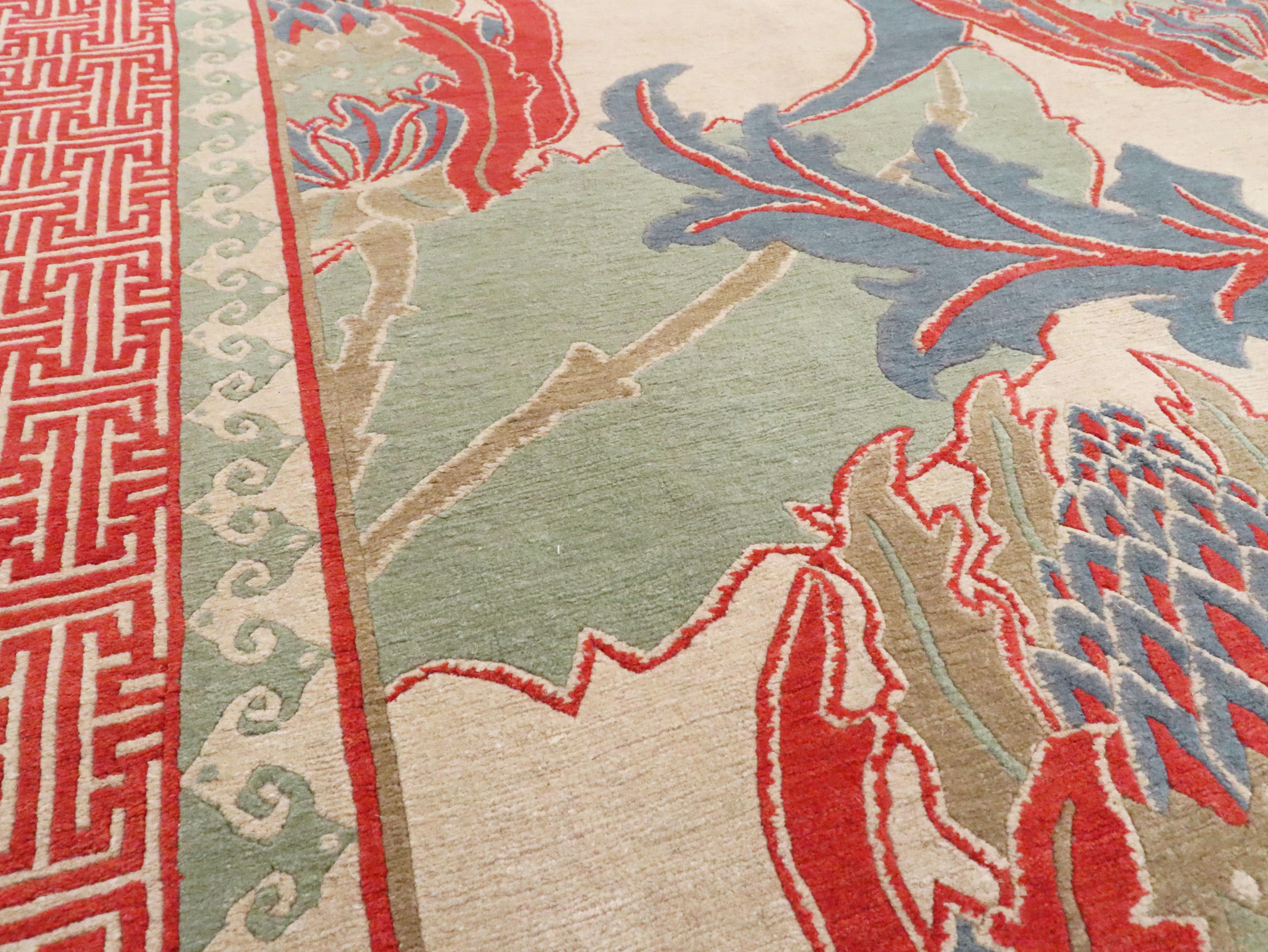 Contemporary Modern Tibetan Carpet For Sale