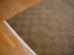 Japandi Modern Minimalism Tibetan Design Rug Hand Knotted Squares