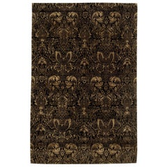 Tapis tibétain moderne en laine et soie d'inspiration européenne par Doris Leslie Blau
