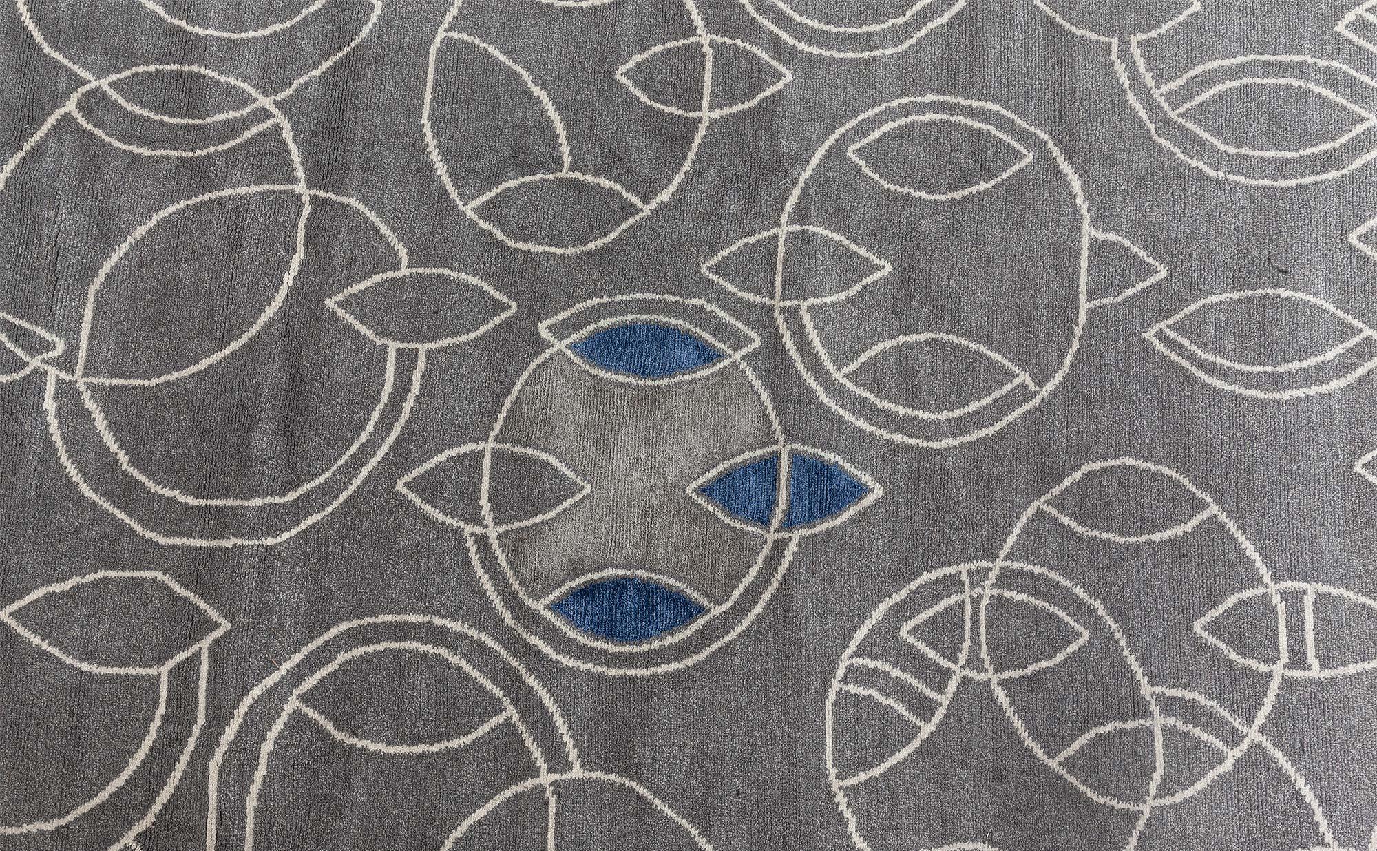 Moderner tibetischer Teppich 'Hummingbird' aus Seide und Wolle von Doris Leslie Blau im Angebot 2