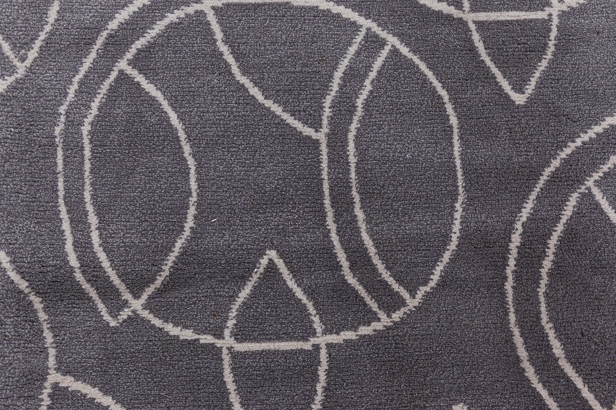 Contemporary Modern Tibetan ‘Hummingbird’ Silk & Wool Rug by Doris Leslie Blau For Sale