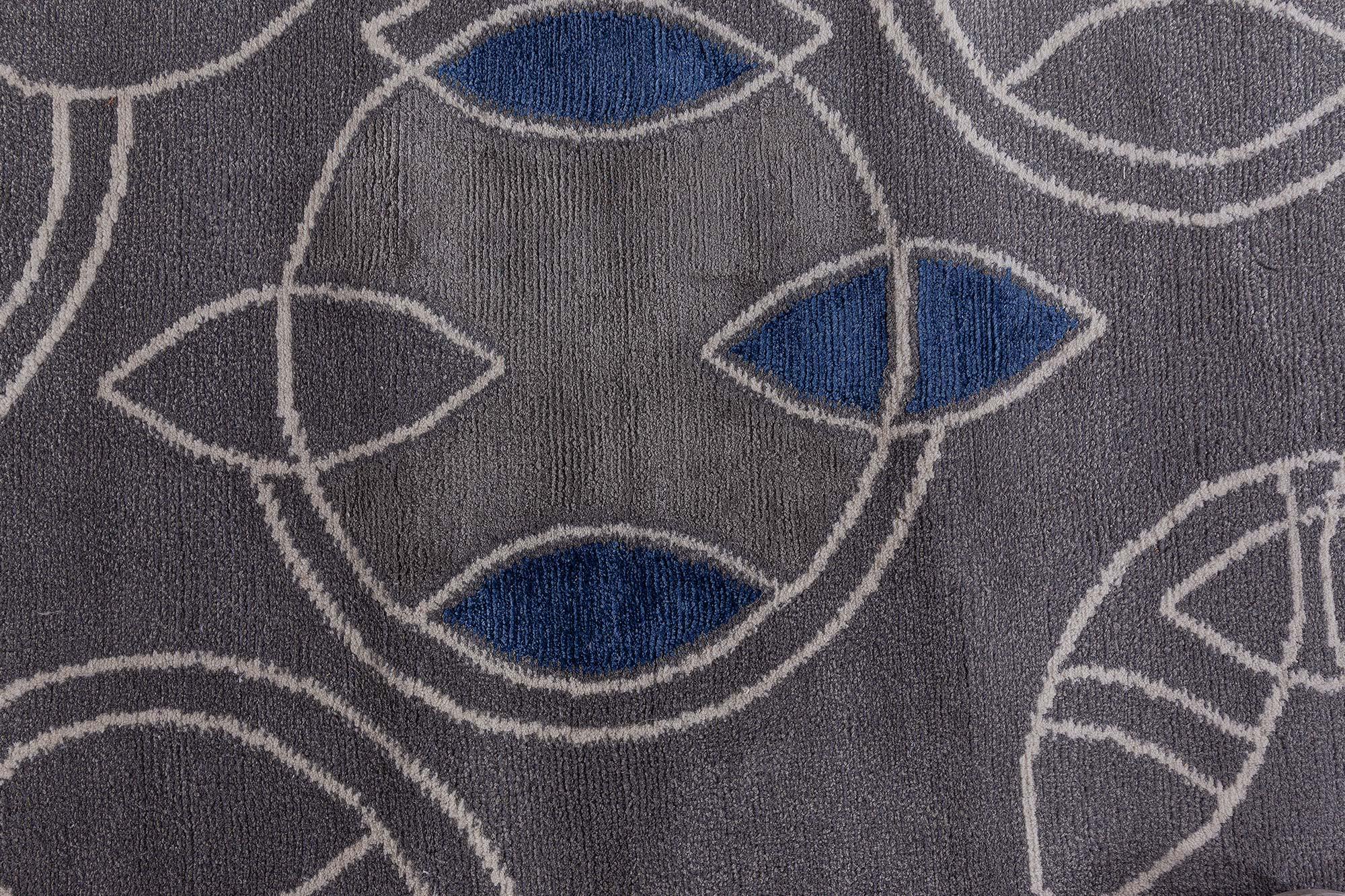 Modern Tibetan ‘Hummingbird’ Silk & Wool Rug by Doris Leslie Blau For Sale 1