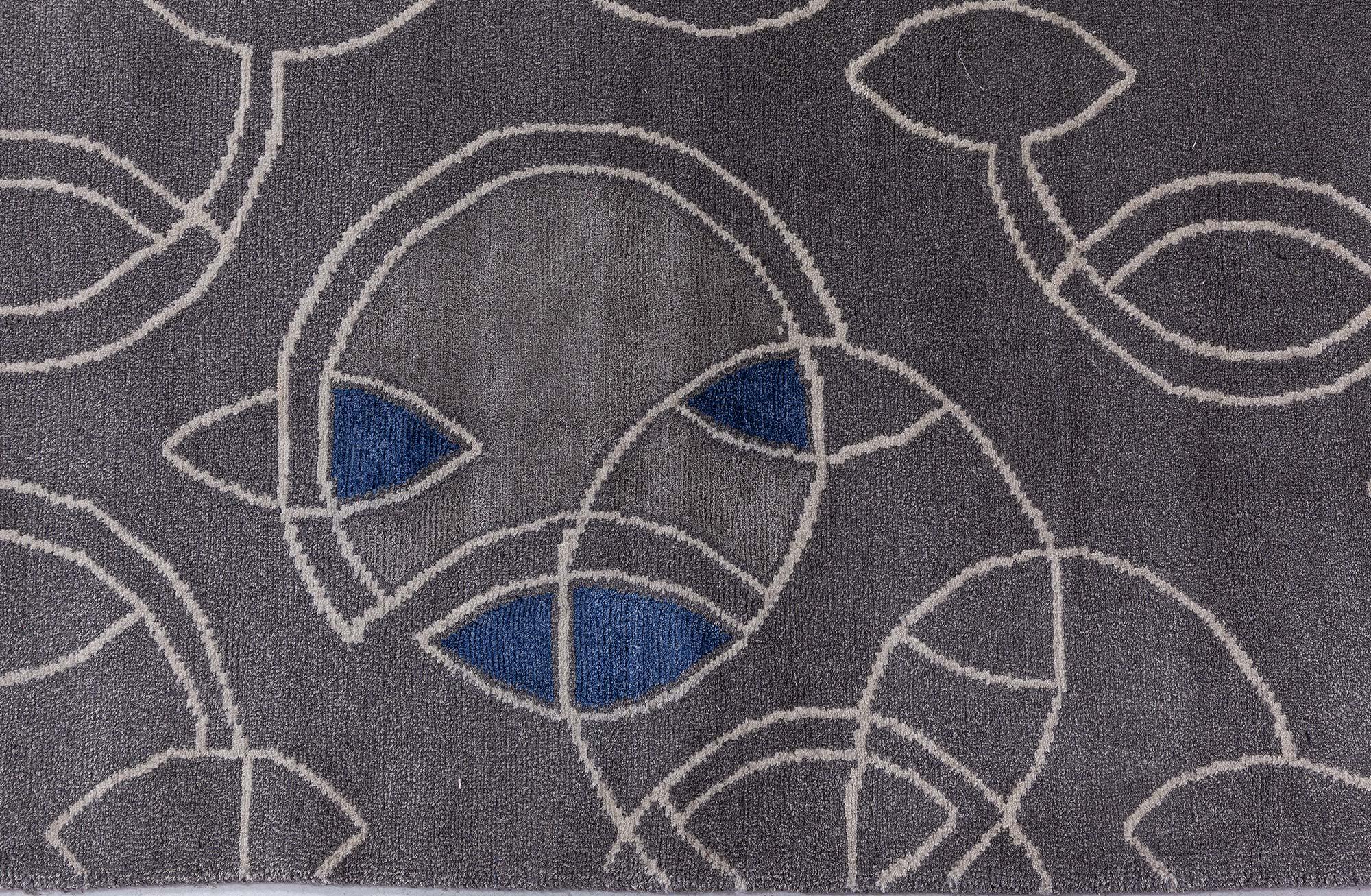 Modern Tibetan ‘Hummingbird’ Silk & Wool Rug by Doris Leslie Blau For Sale 3