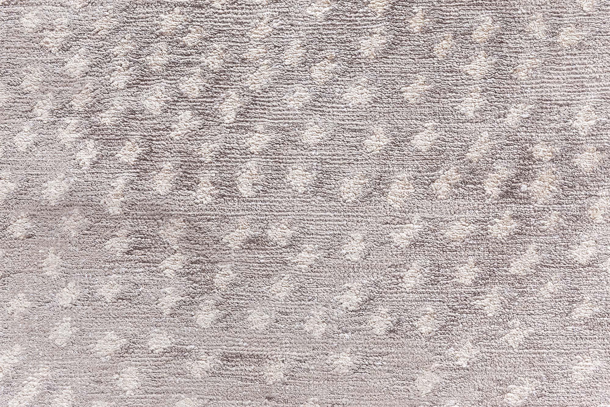Nepalese Modern Tibetan 'Lily Design II' Silk Rug by Doris Leslie Blau For Sale