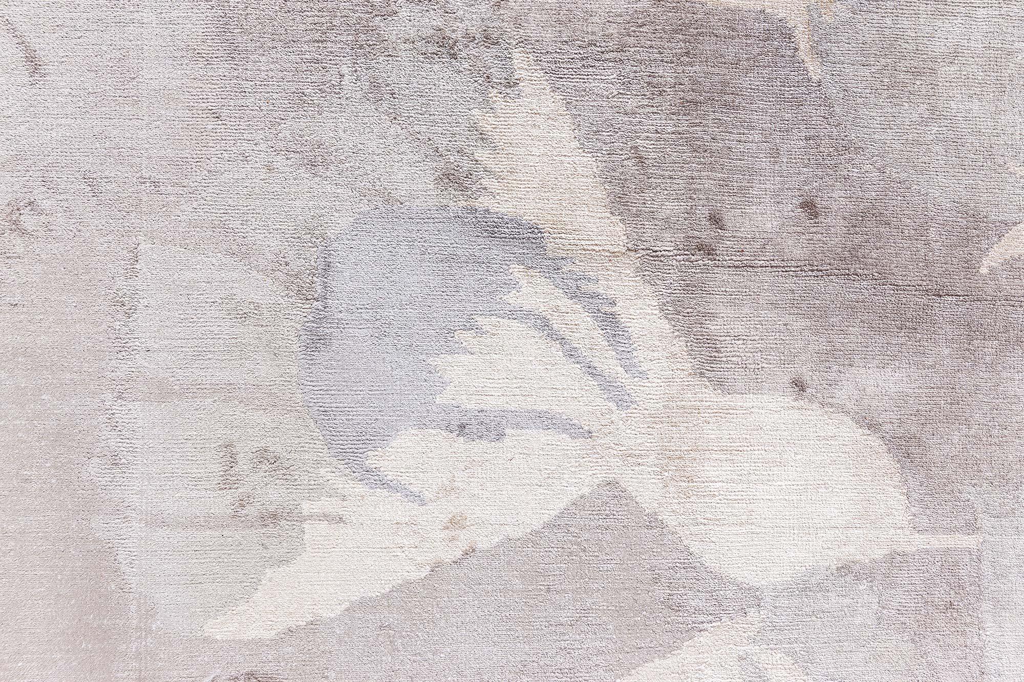 XXIe siècle et contemporain Tapis de soie tibétain moderne 'Lily Design/One' de Doris Leslie Blau en vente