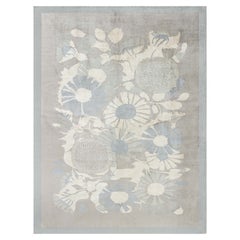 Modern Tibetan 
Lily Design II
 Silk Rug by Doris Leslie Blau
