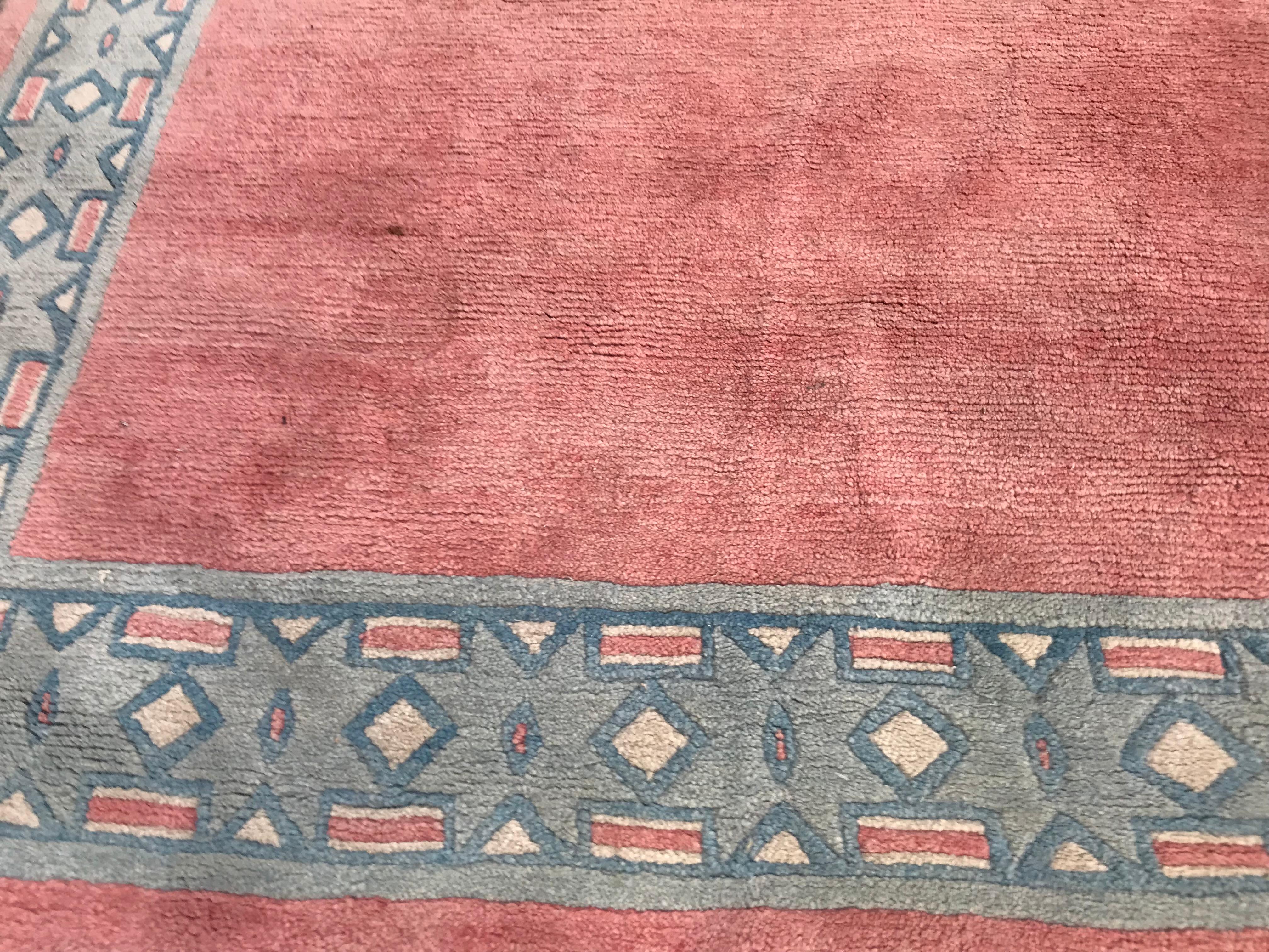 Hand-Knotted Modern Tibetan Rug Art Deco Design Carpets