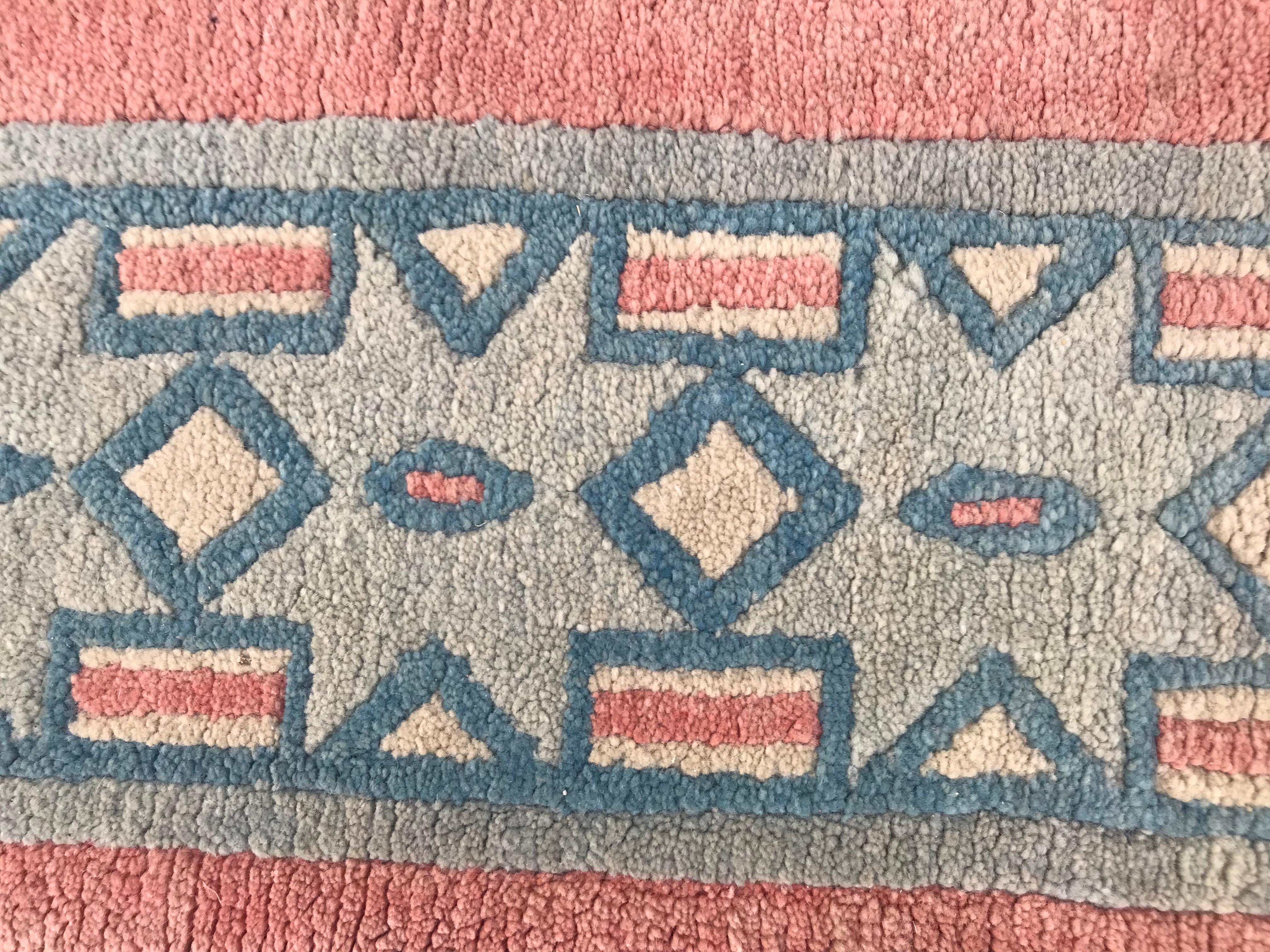 Wool Modern Tibetan Rug Art Deco Design Carpets