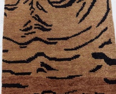 Modern Tibetan “Tiger” Wool Rug by Doris Leslie Blau