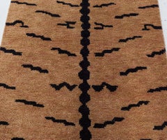 Modern Tibetan “Tiger” Wool Rug by Doris Leslie Blau