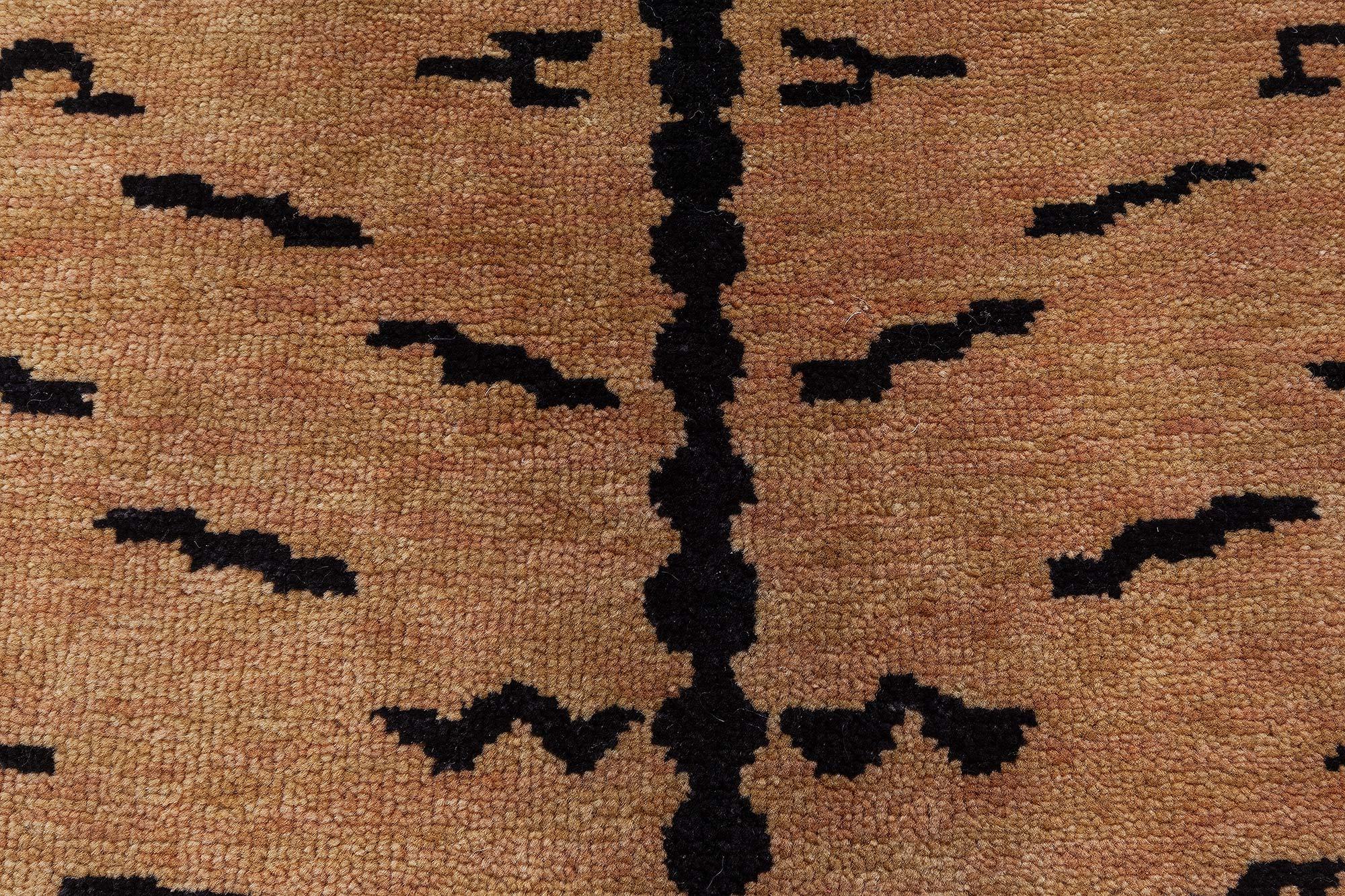 Indian Modern Tibetan “Tiger” Wool Rug by Doris Leslie Blau For Sale