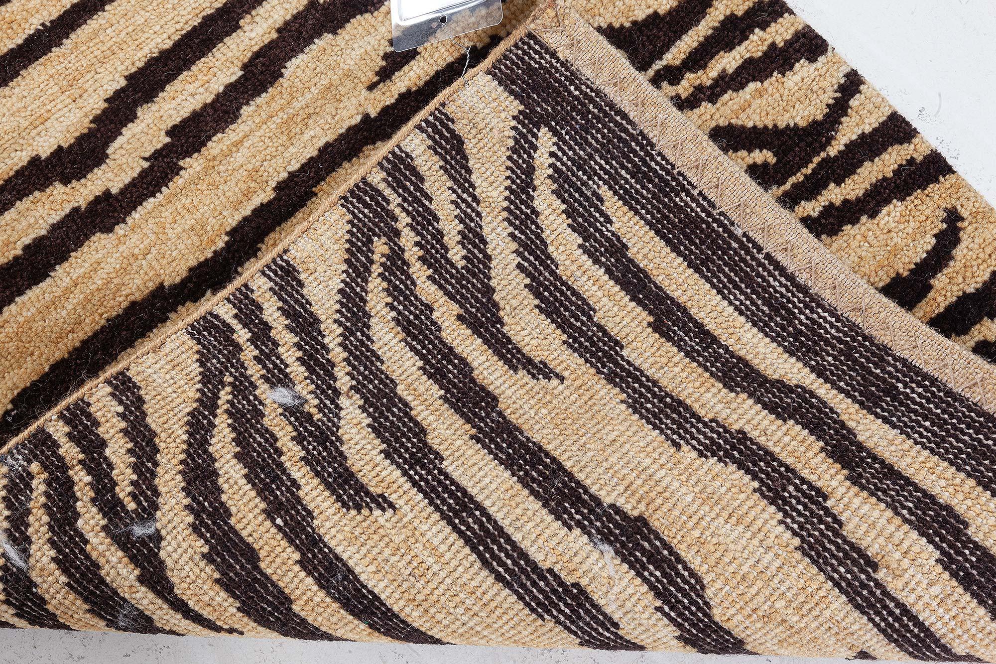 Modern Tibetan “Tiger” Wool Rug by Doris Leslie Blau In New Condition For Sale In New York, NY