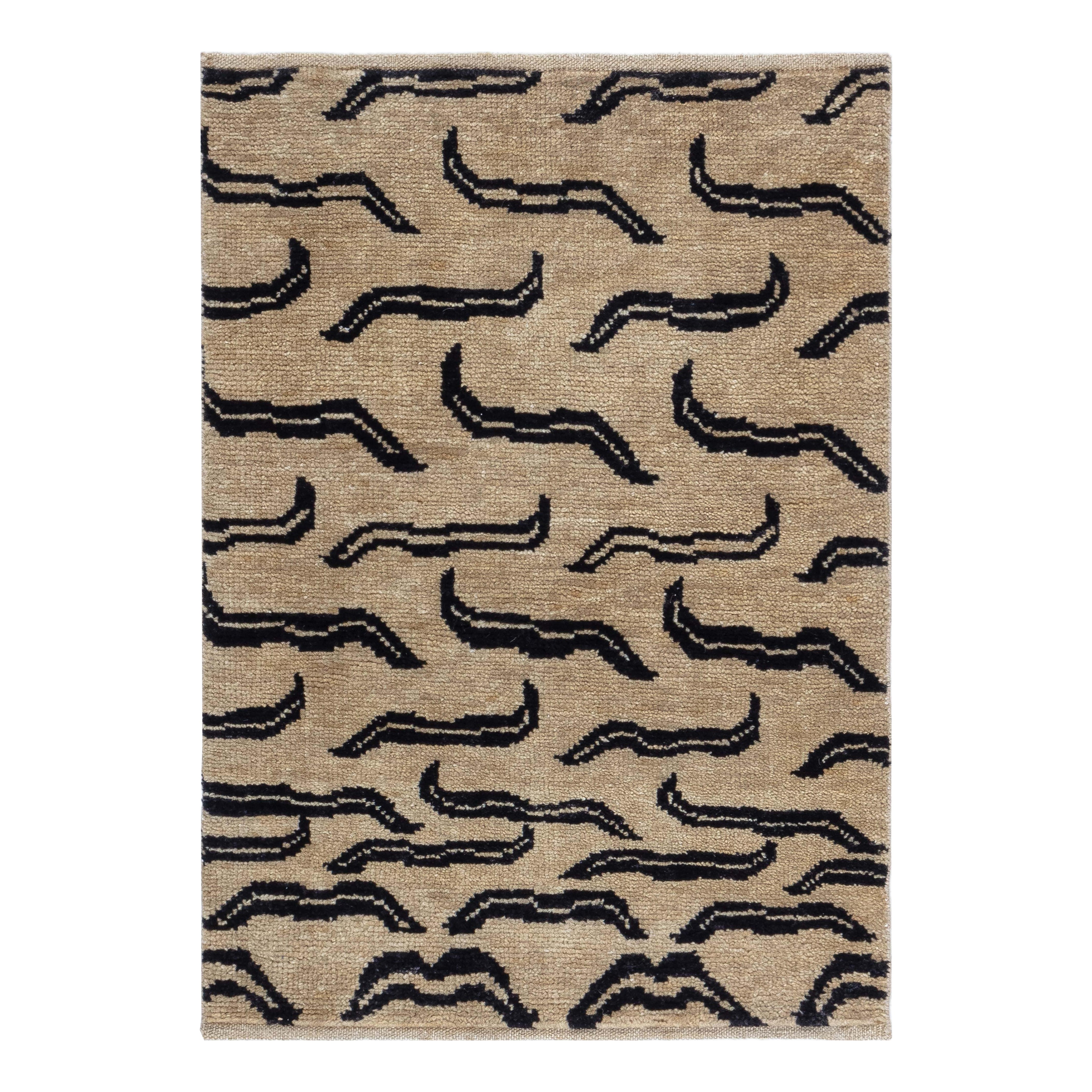 Modern Tibetan “Tiger” Wool Rug by Doris Leslie Blau