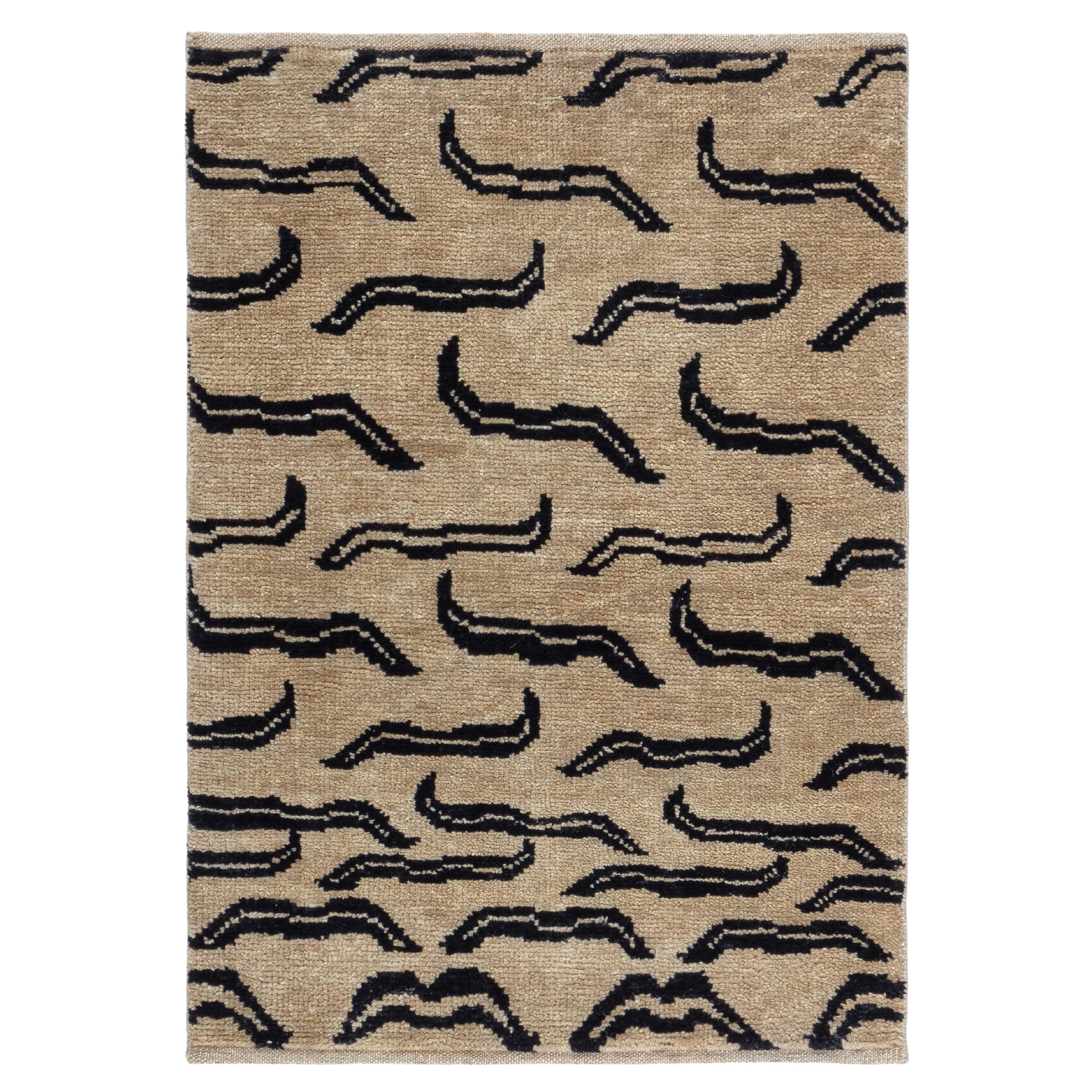 Modern Tibetan “Tiger” Wool Rug by Doris Leslie Blau