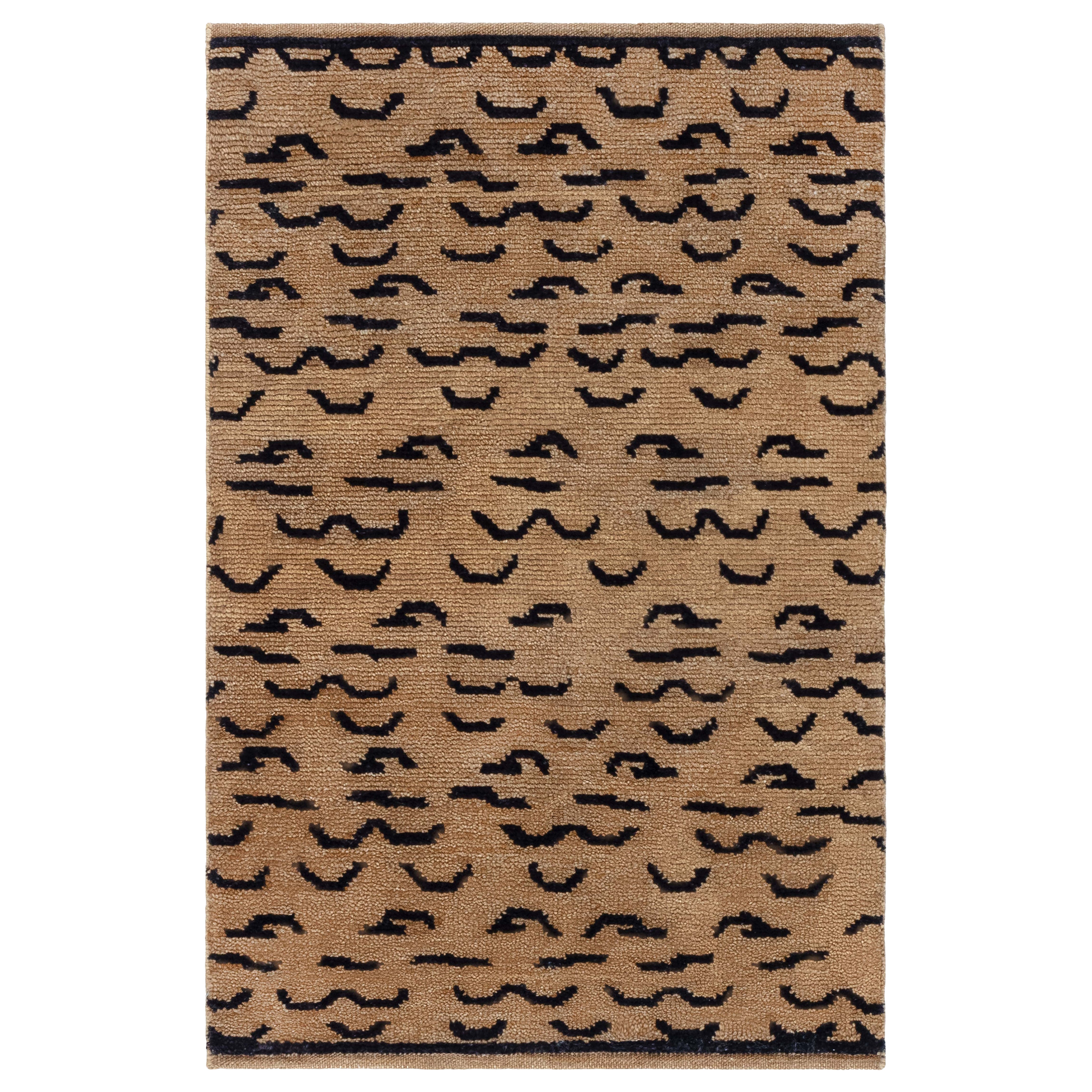 Modern Tibetan “Tiger” Wool Rug by Doris Leslie Blau