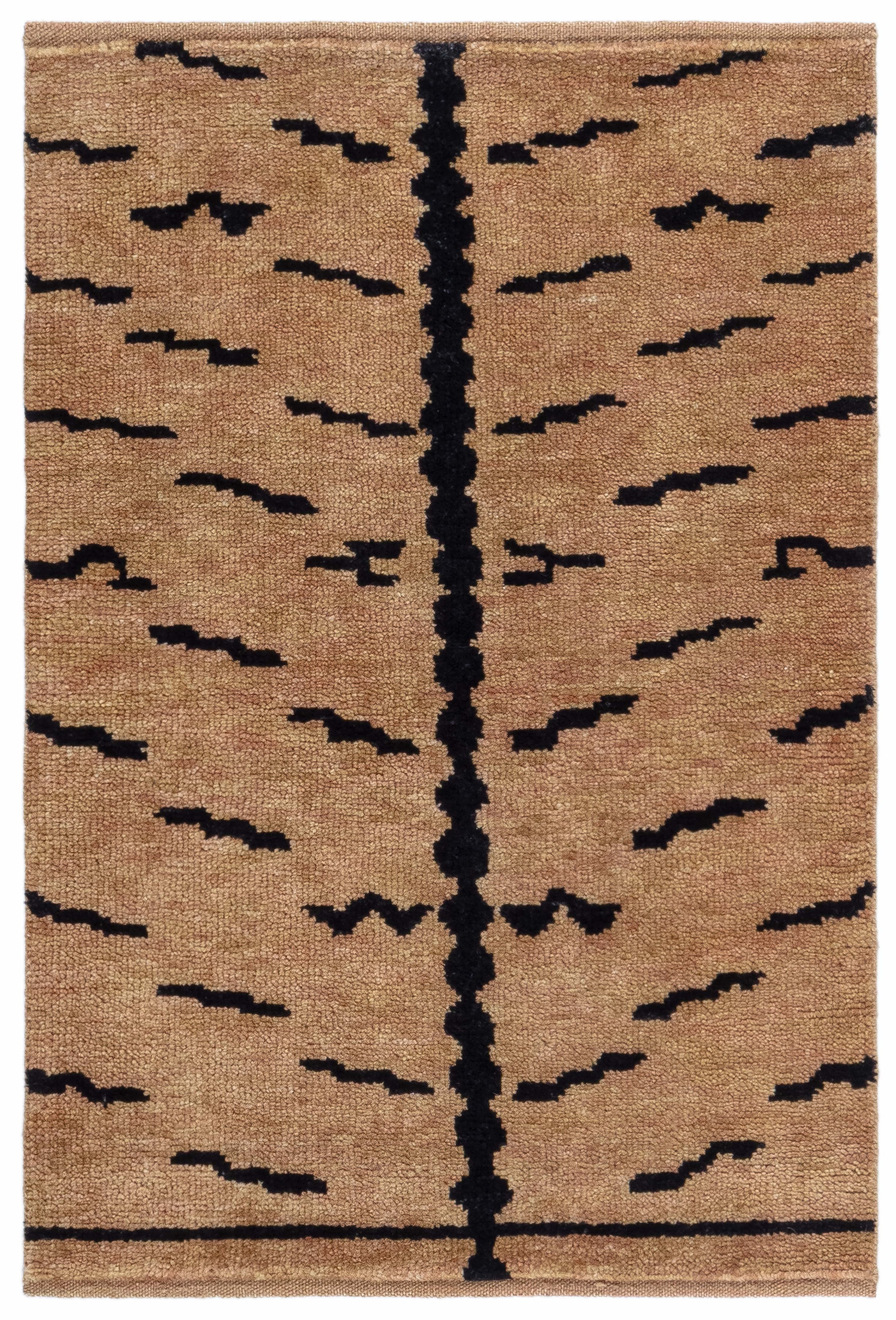 Modern Tibetan “Tiger” Wool Rug by Doris Leslie Blau