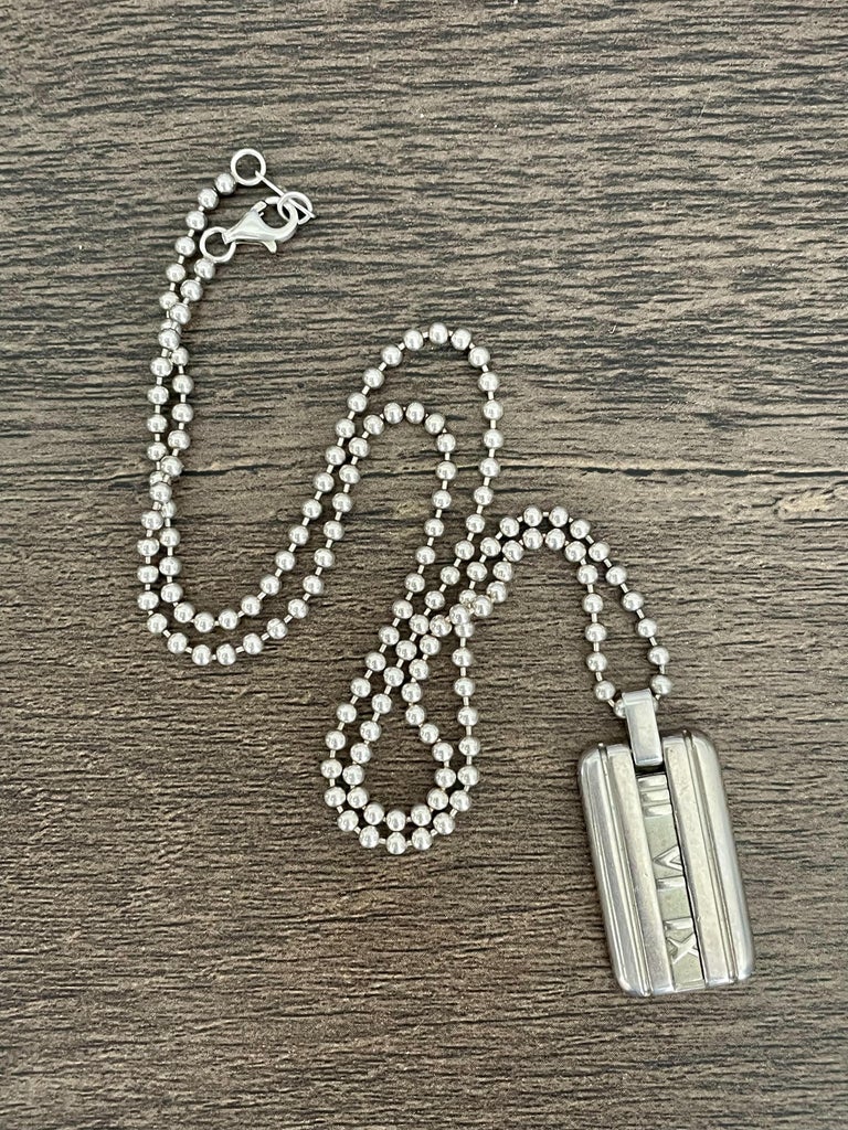 Tiffany silver best sale dog tag