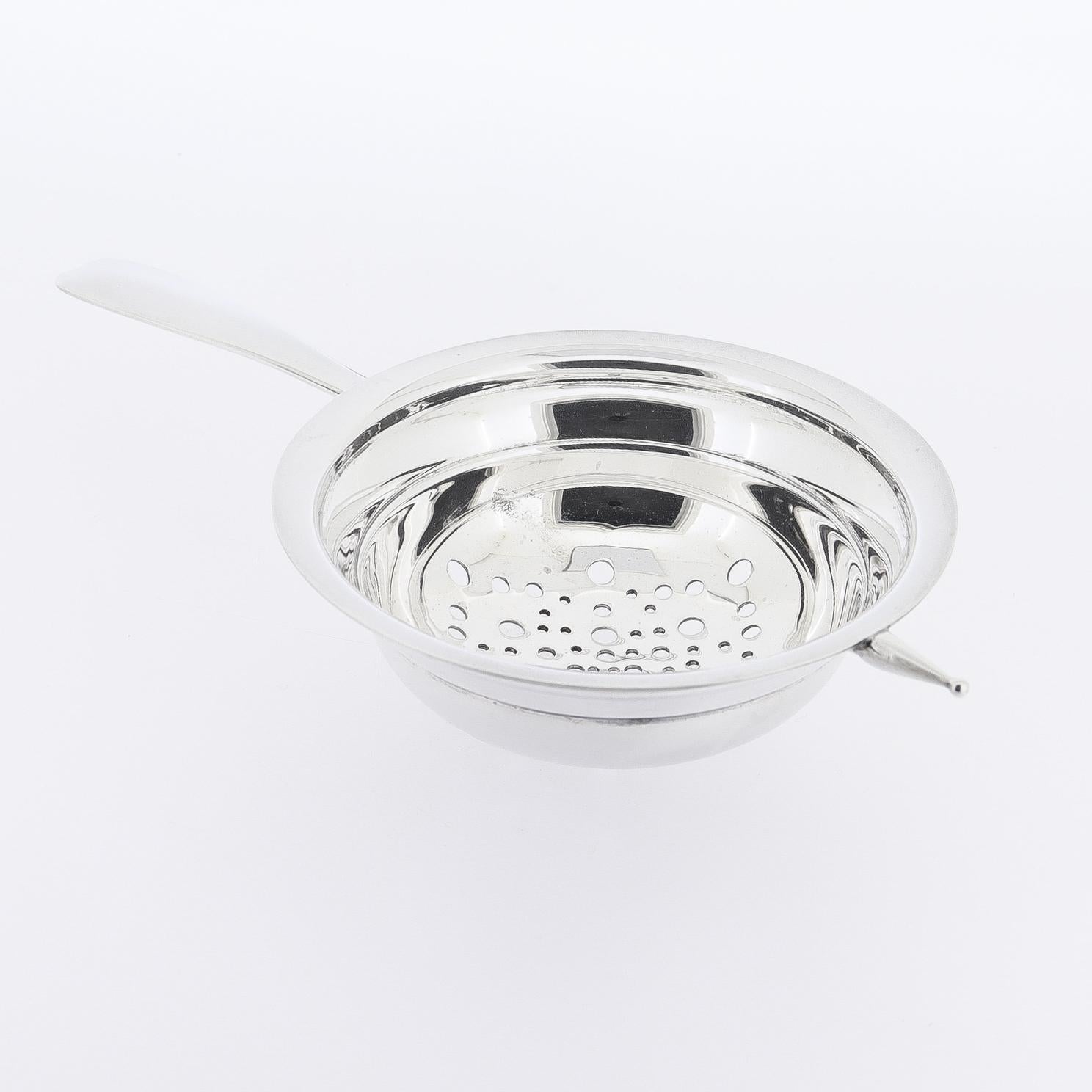 20th Century Modern Tiffany & Co. Sterling Silver Tea Strainer