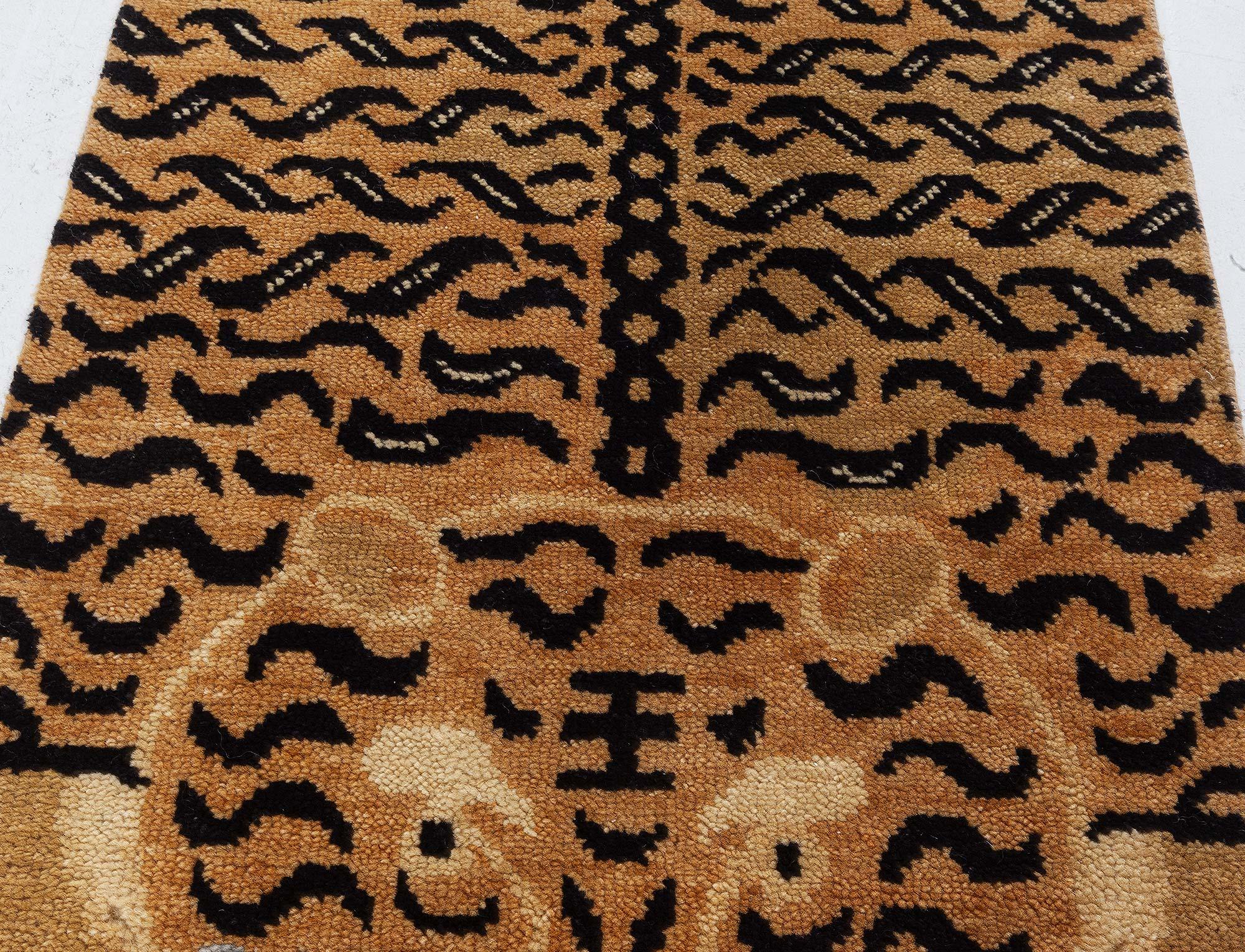 Indian Modern Tiger Rug by Doris Leslie Blau For Sale