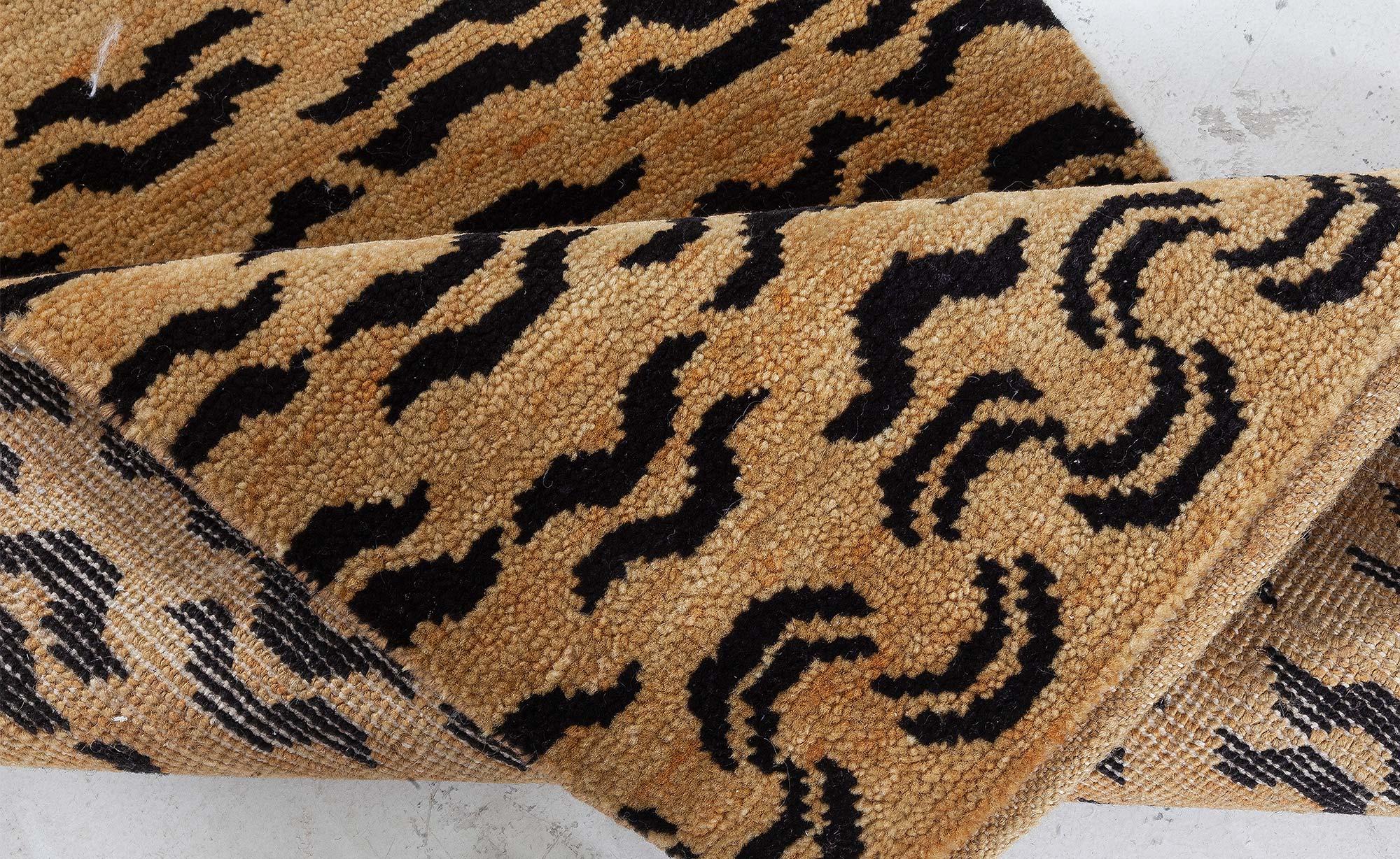 Hand-Knotted Modern Tiger Rug by Doris Leslie Blau For Sale